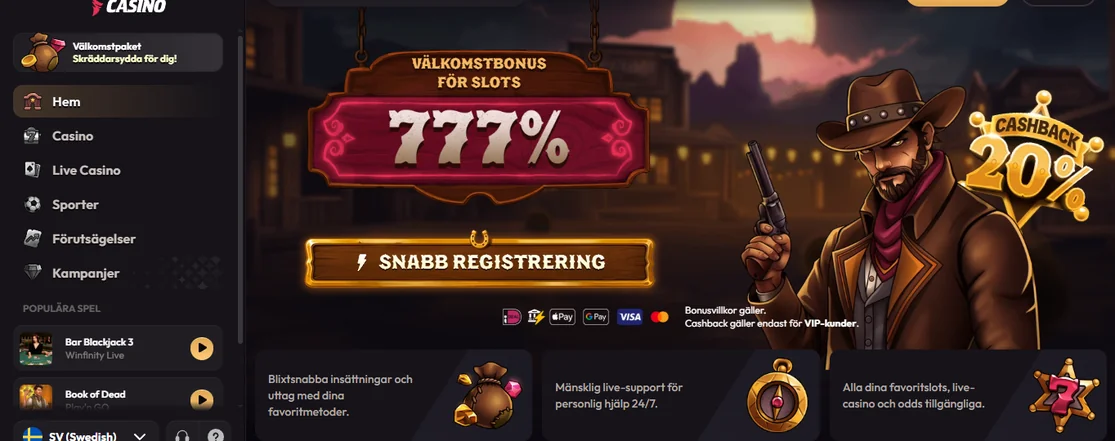 Hämta bonus hos Madrich Casino